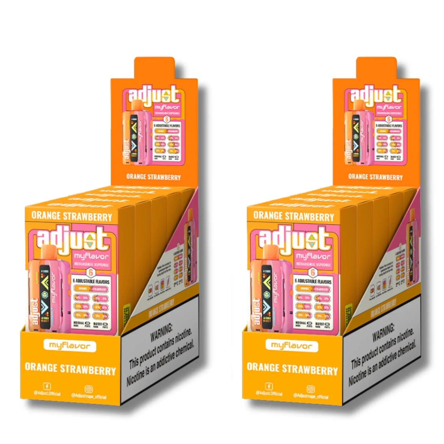 ADJUST MYFLAVOR 40k ORANGE STRAWBERRY (30.000 por menor)