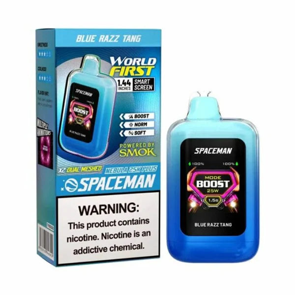 BLUE RAZZ TANGO SMOK SPACEMAN NEBULA 25K PUFFS