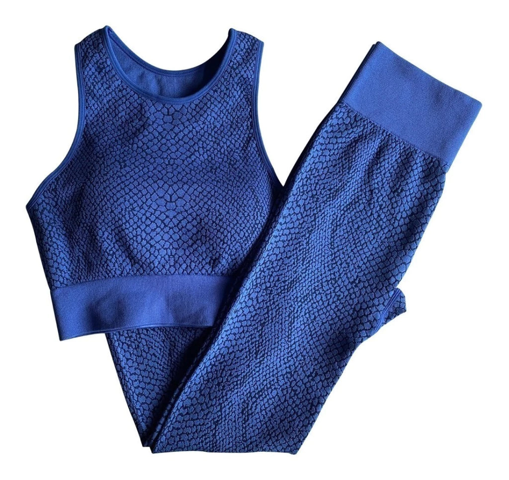Set conjunto azul top y calsa