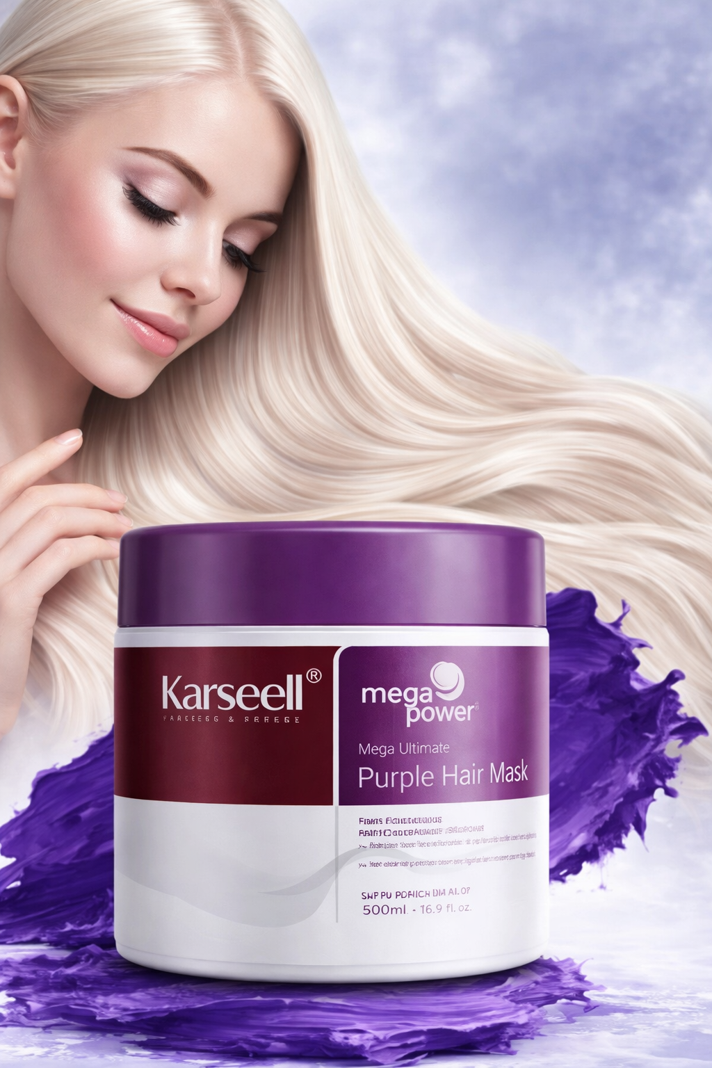 KARSEELL PURPLE HAIR MASK 500ML
