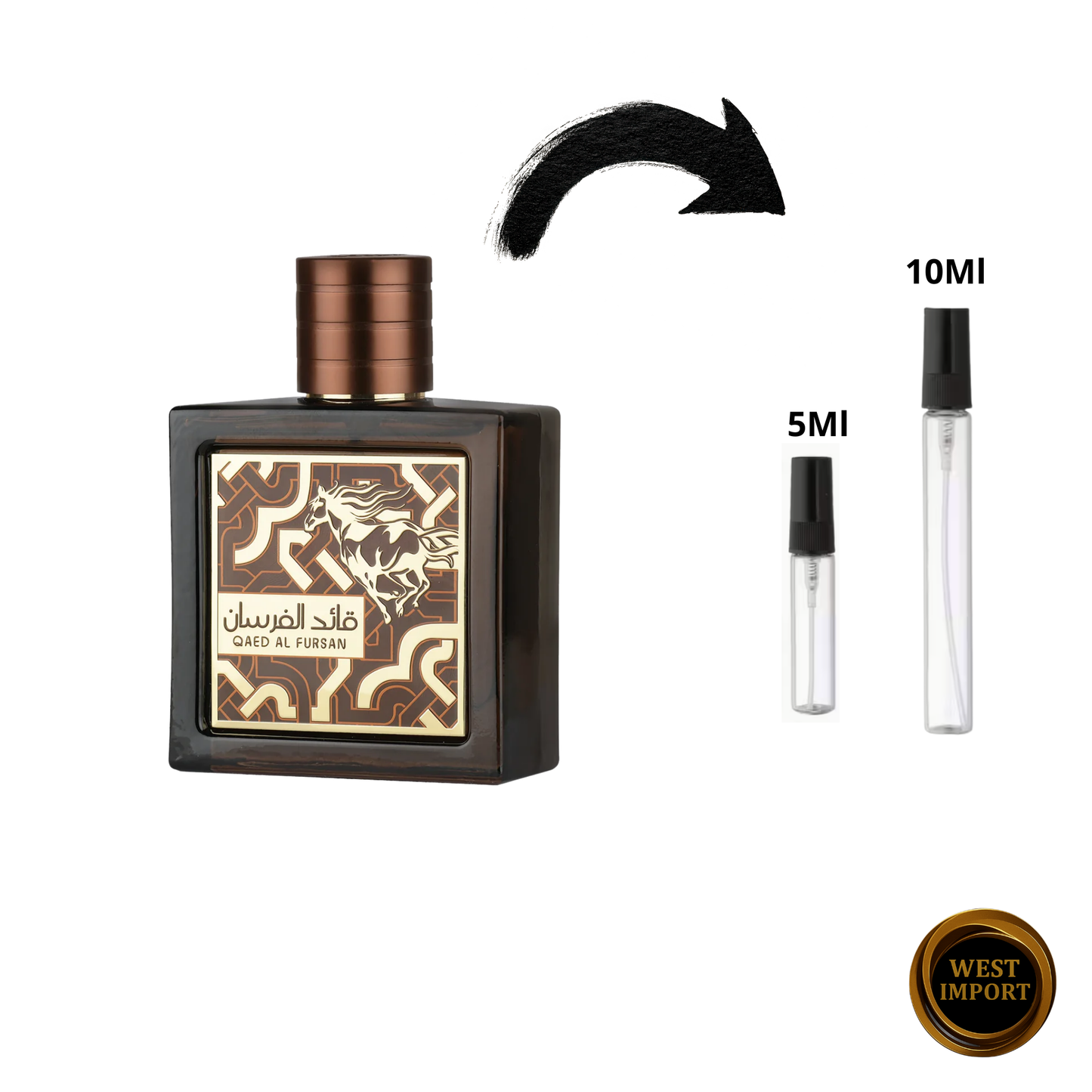 DECANT LATTAFA QAED AL FURSAN UNTAMED EDP