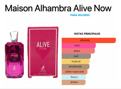 MAISON ALHAMBRA ALIVE NOW   NOW EDP 30ML
