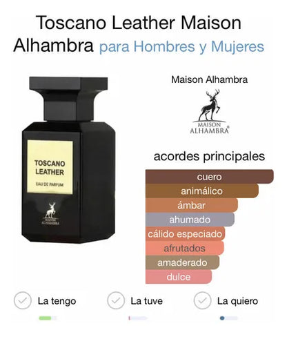 MAISON ALHAMBRA TOSCANO DE LEATHER 100ML