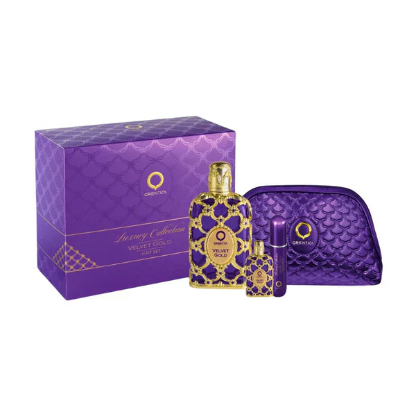 KIT VELVET ORIENTICA / GIFT BAG /ATOMIZADOR/10 ML EAU DE PARFUM /80ML EAU DE PARFUM