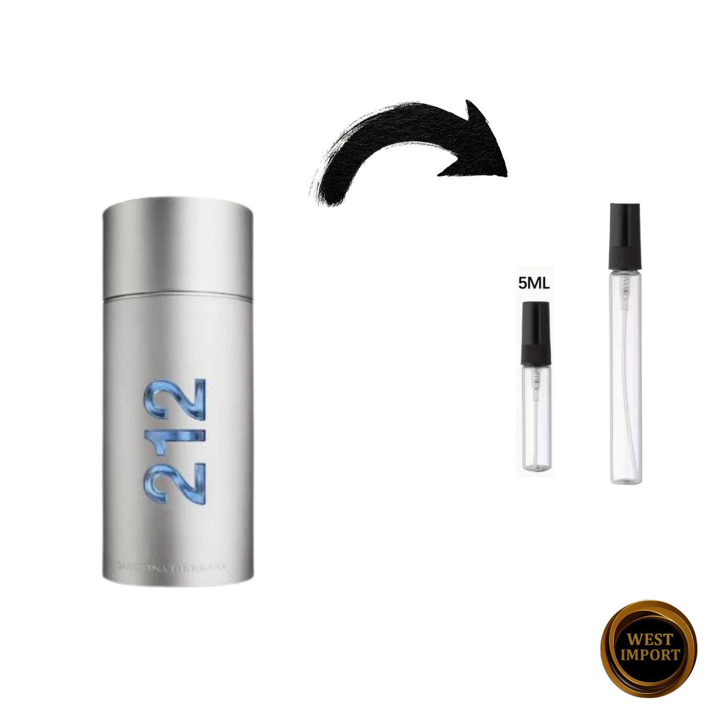 212  MEN CAROLINA HERRERA DECANT 5 ML