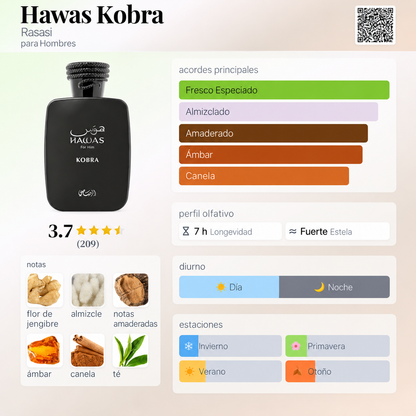 RASASI HAWAS KOBRA EDP 100 ML