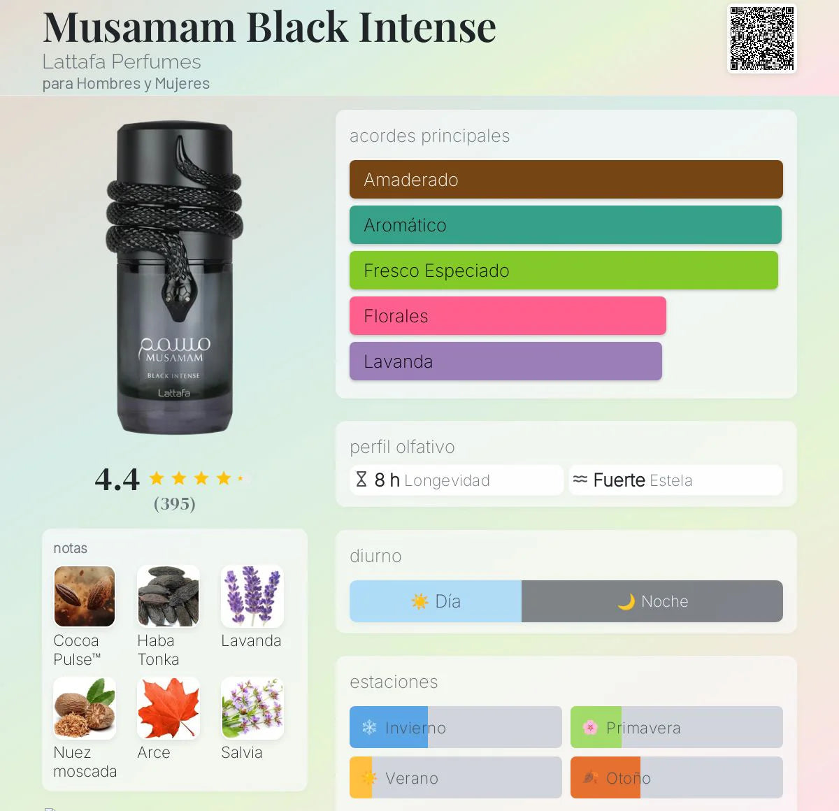 LATTAFA MUSAMAM BLACK INTENSE EDP 100ML