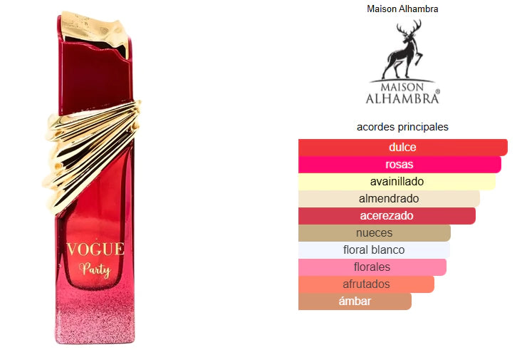 MAISON ALHAMBRA VOGUE PARTY EDP 100ML