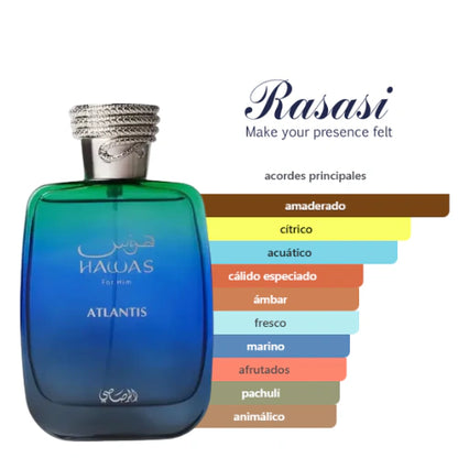 HAWAS FOR HIM ATLANTIS EDP 100ML