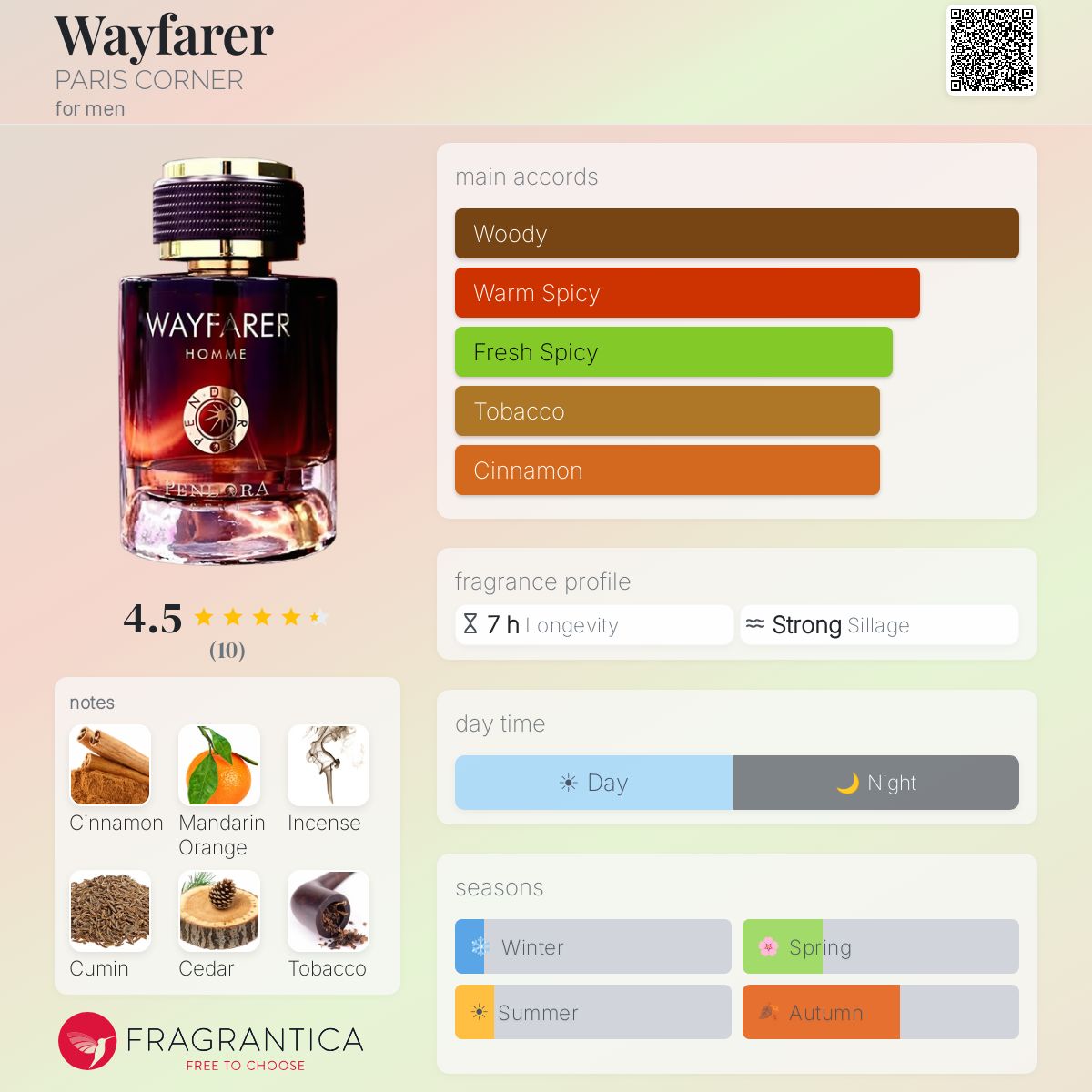 PENDORA SCENTS WAYFARER HOMME EDP 100ML