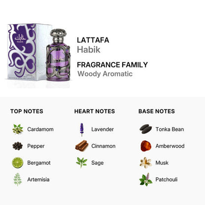 LATTAFA HABIK EDP MASCULINO DECANT