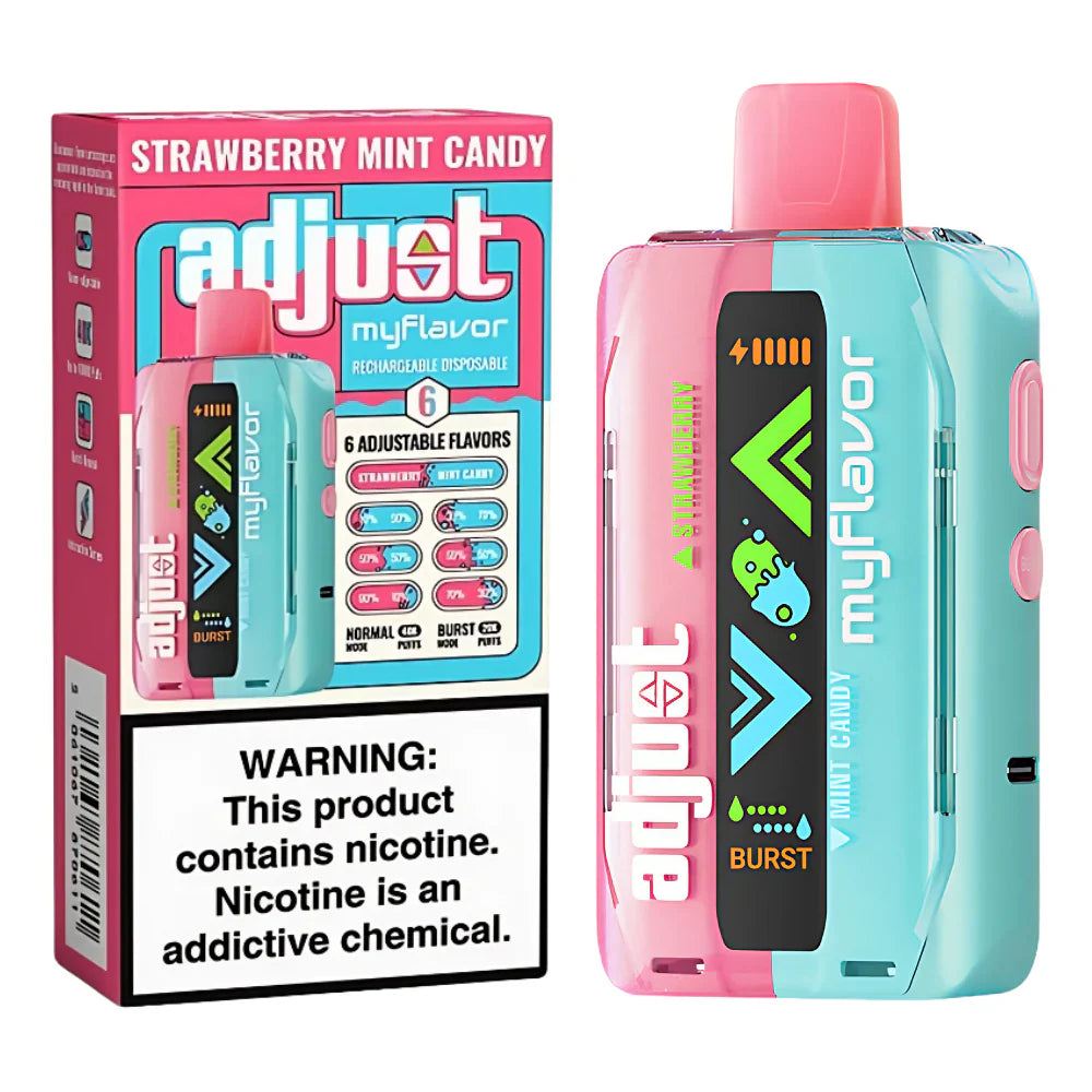 ADJUST MYFLAVOR 40k STRAWBERRY MINT CANDY (30.000 por menor)